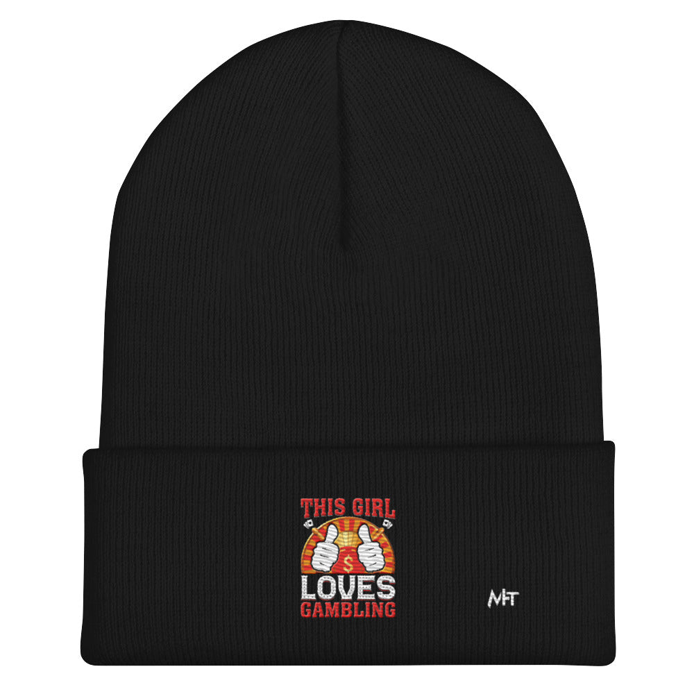 This Girl Loves Gambling - Cuffed Beanie by DarkByteGear