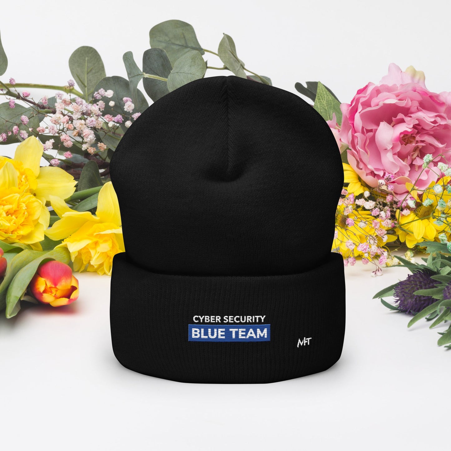 Cyber Security Blue Team V11 - Cuffed Beanie by DarkByteGear