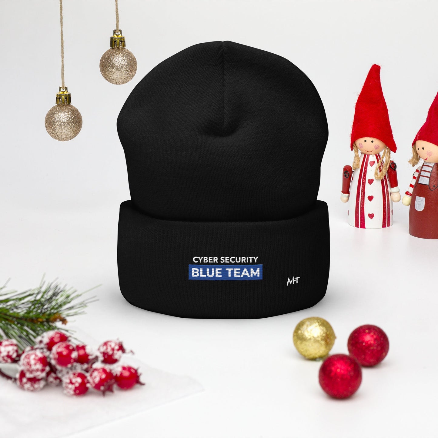 Cyber Security Blue Team V11 - Cuffed Beanie by DarkByteGear