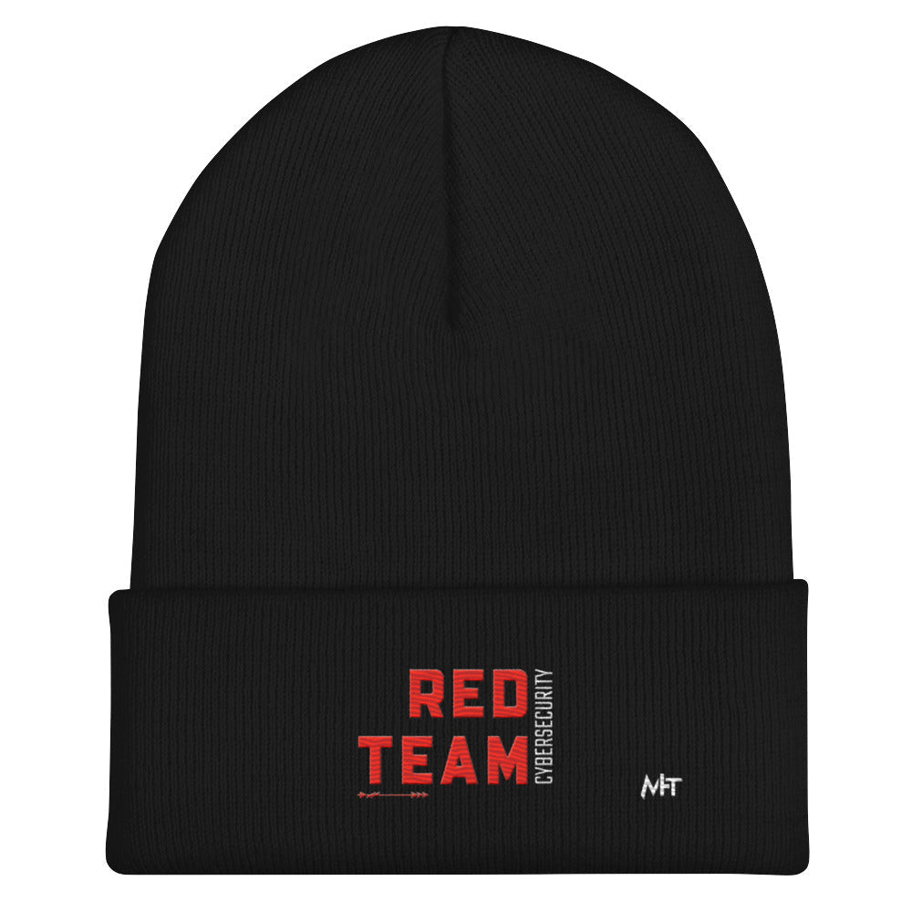Cyber Security Red Team V8 - Cuffed Beanie by DarkByteGear