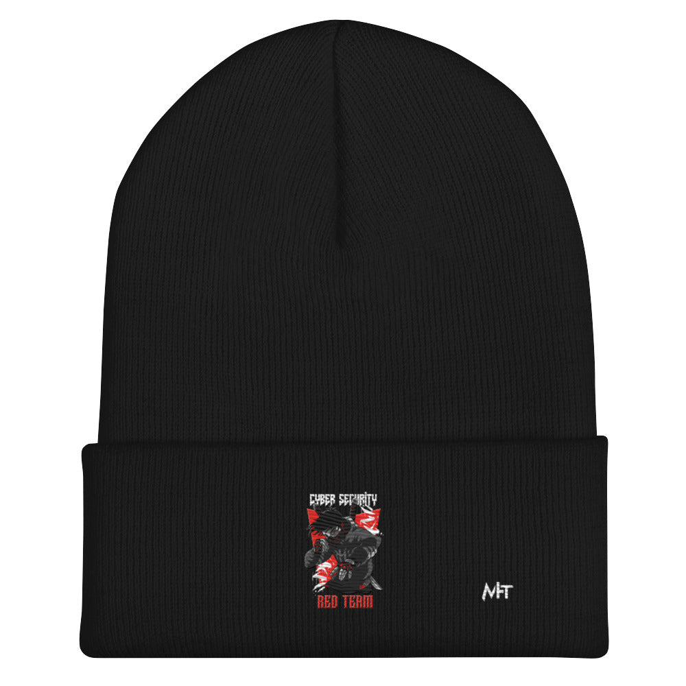 Cyber Security Red Team V3 - Cuffed Beanie by DarkByteGear