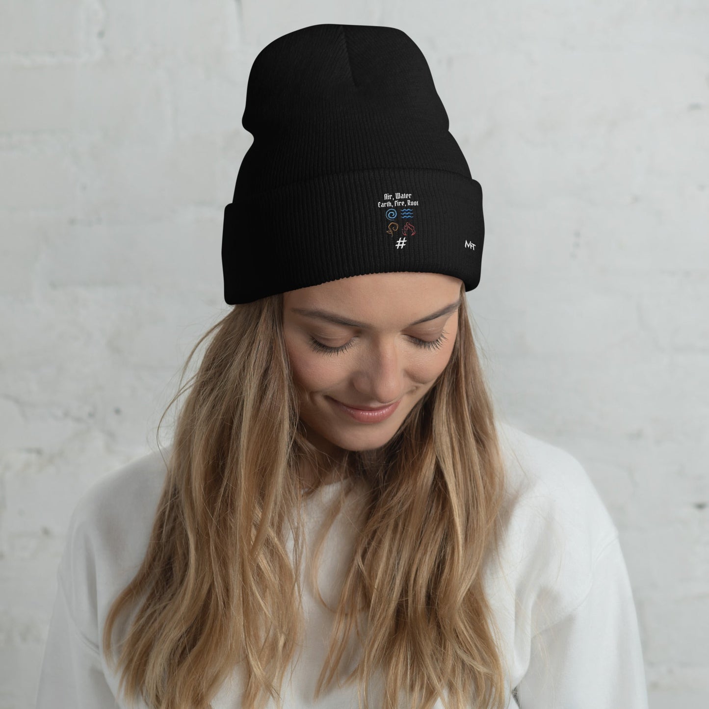 Air, Water, Earth, Fire, Root - Cuffed Beanie by DarkByteGear
