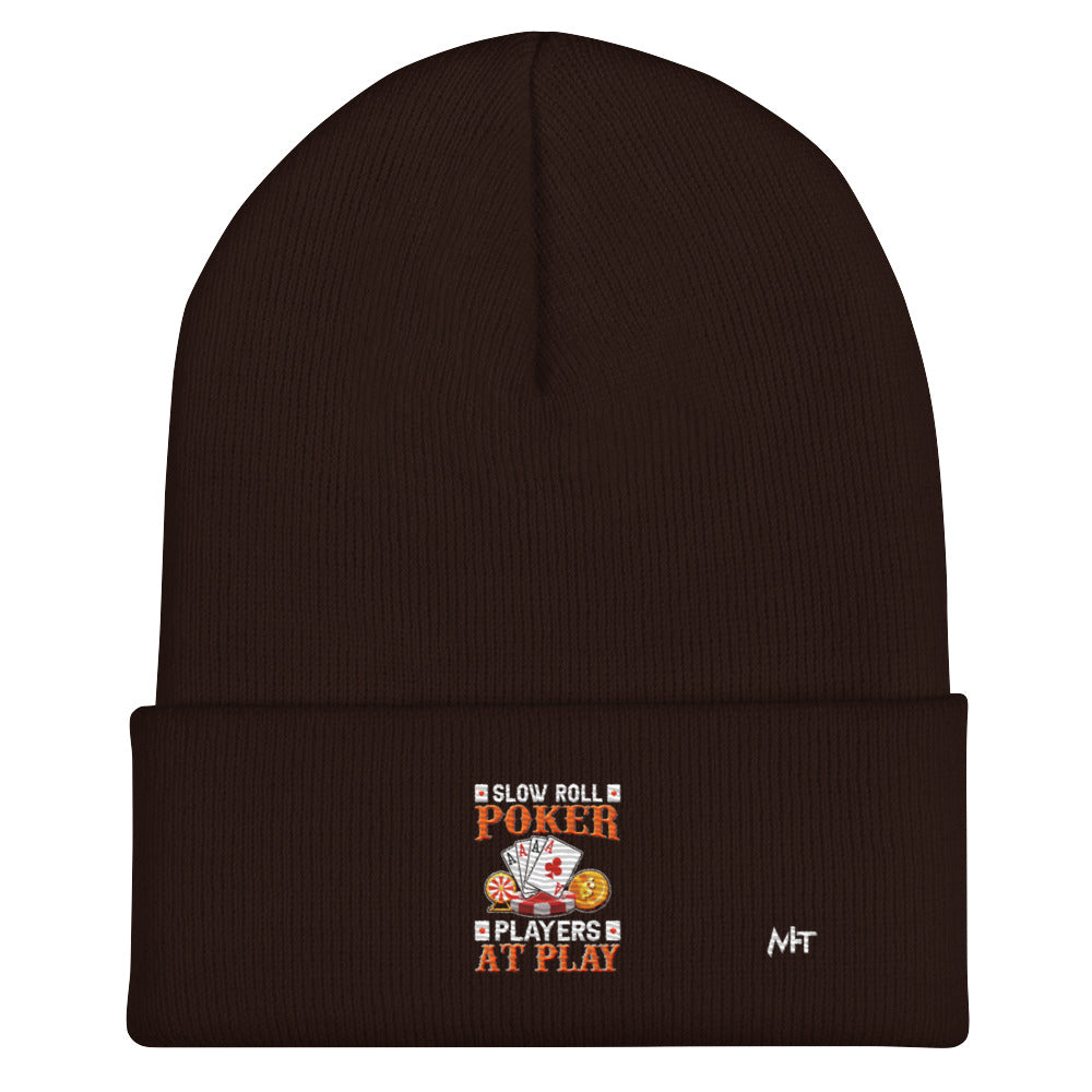 Slow Roll Poker; Players at Play - Cuffed Beanie by DarkByteGear
