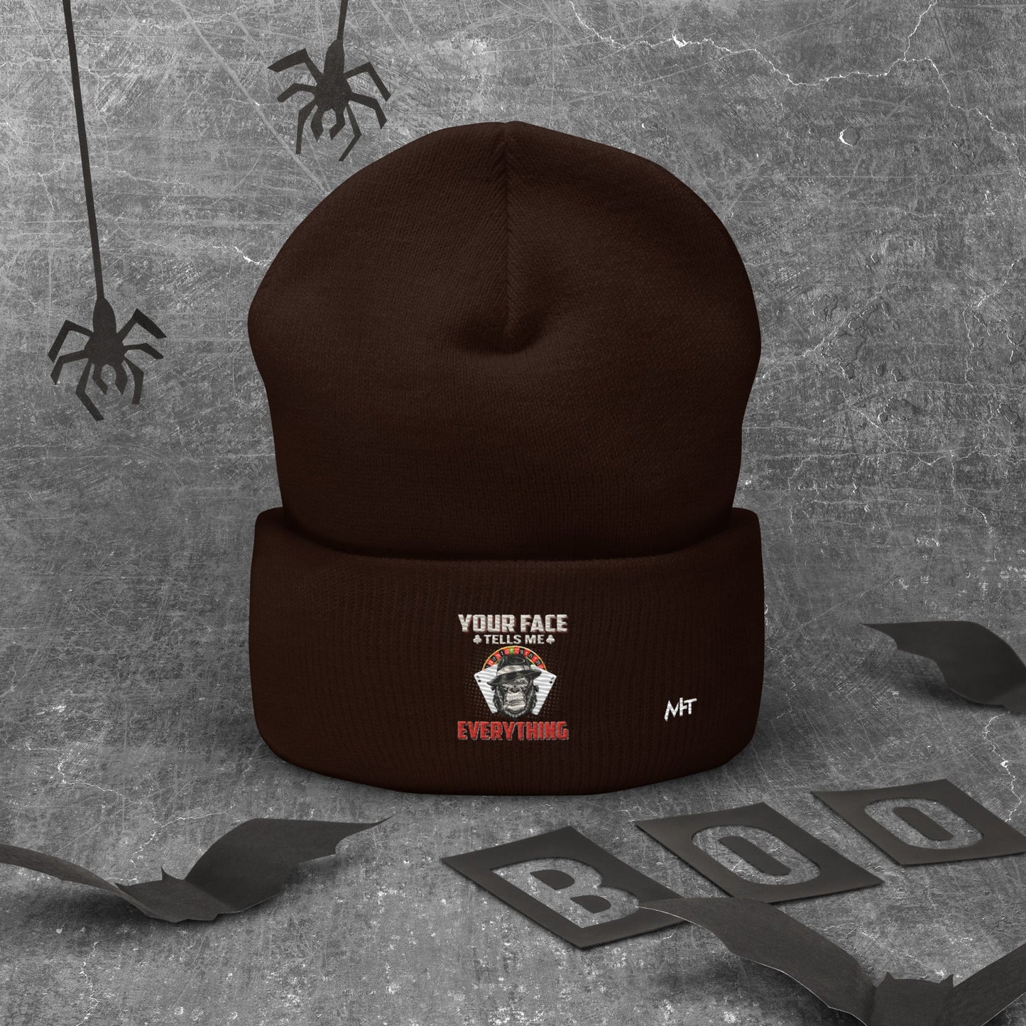 Your Face Tells me Everything - Cuffed Beanie by DarkByteGear