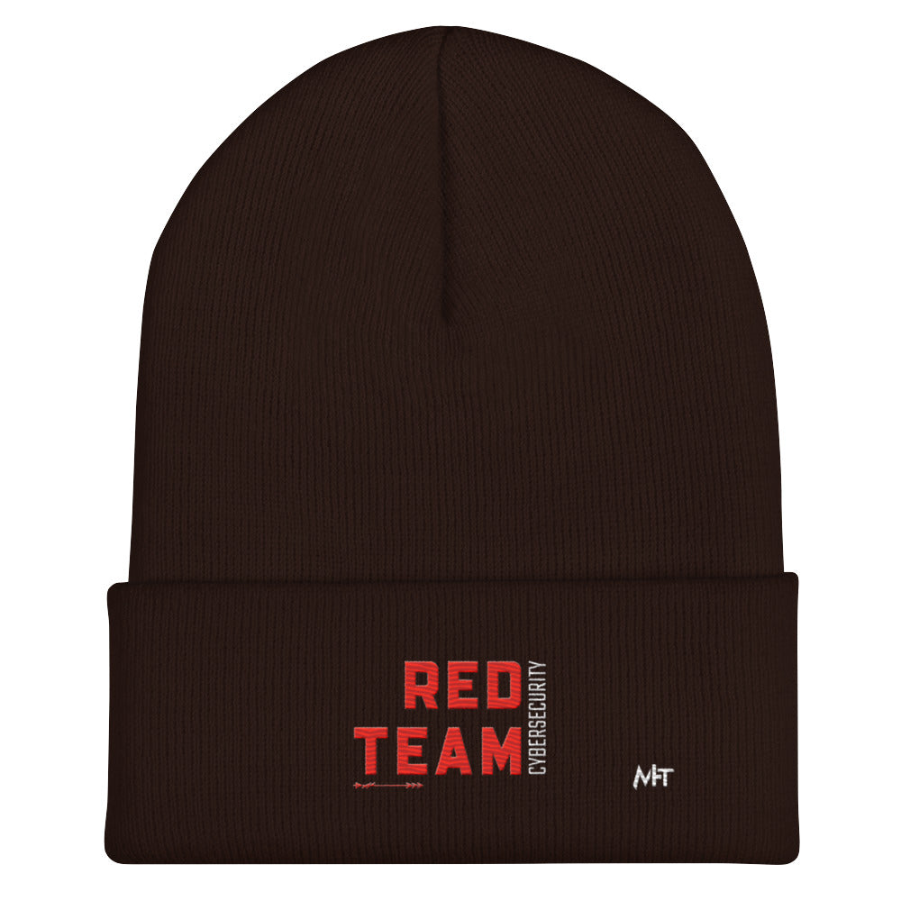 Cyber Security Red Team V8 - Cuffed Beanie by DarkByteGear