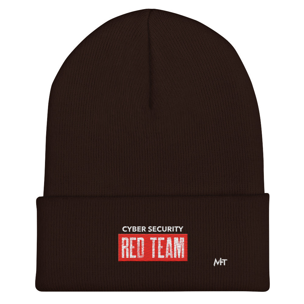 Cyber Security Red Team V1 - Cuffed Beanie by DarkByteGear