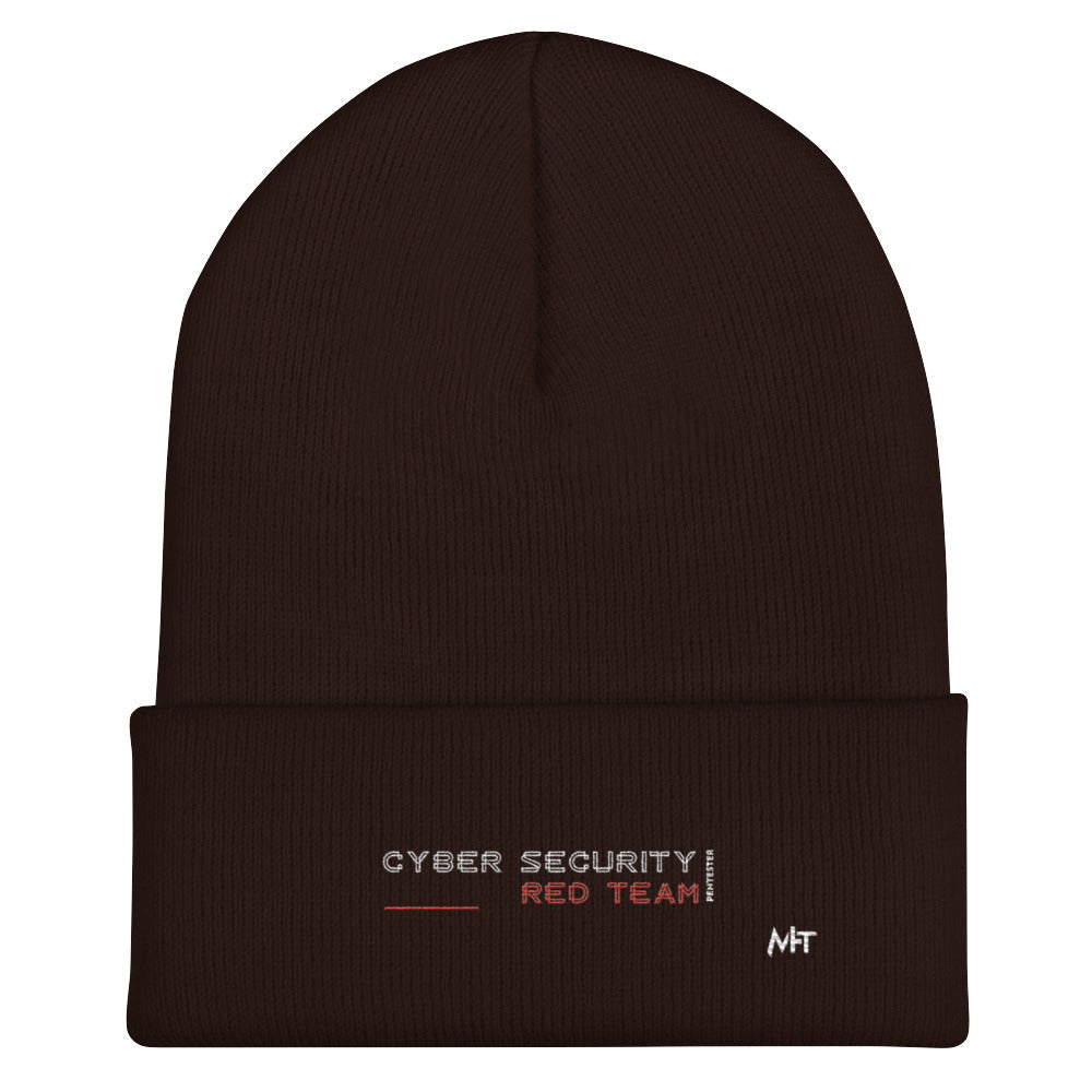 Cyber Security Red Team V2 - Cuffed Beanie by DarkByteGear