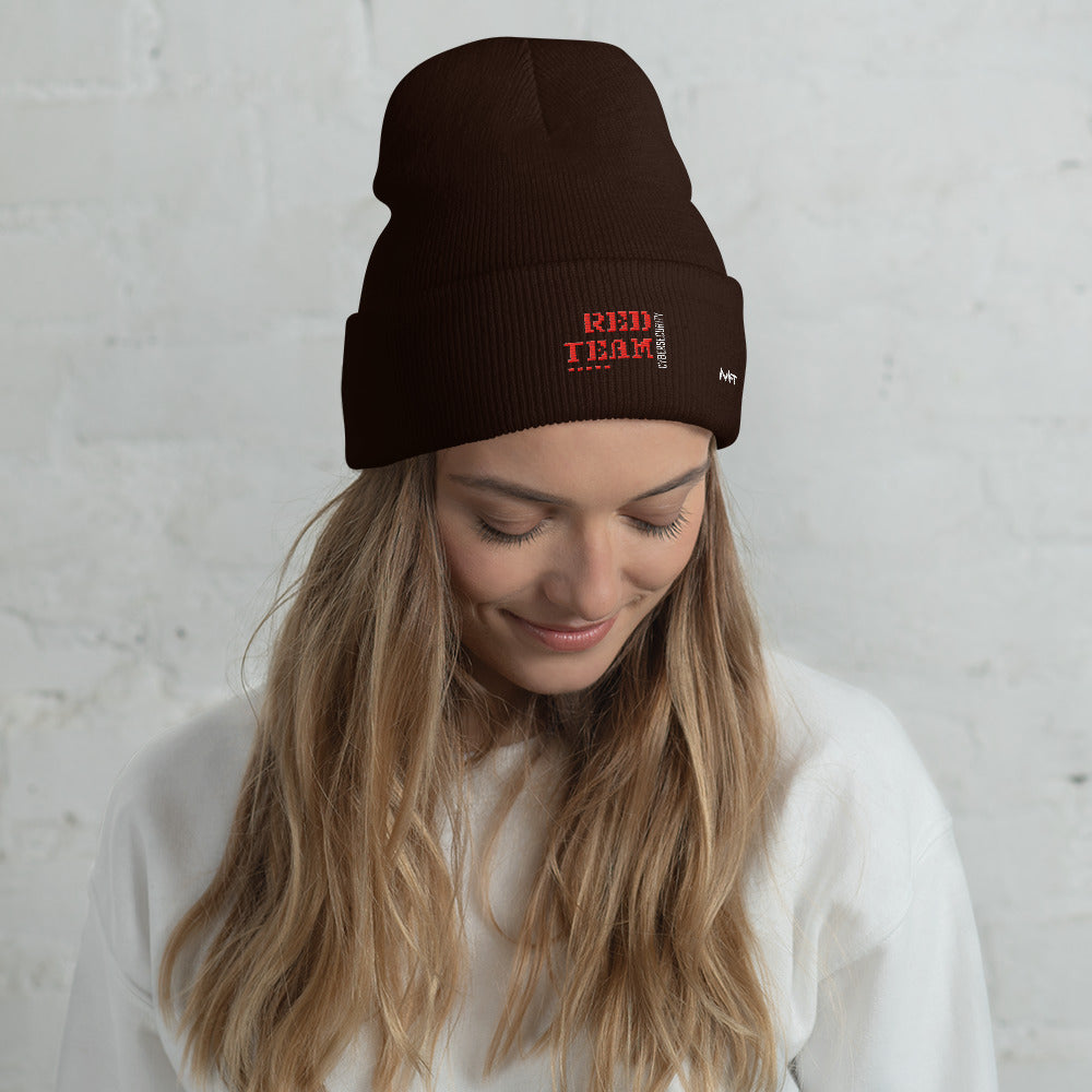 Cyber Security Red Team V15 - Cuffed Beanie by DarkByteGear