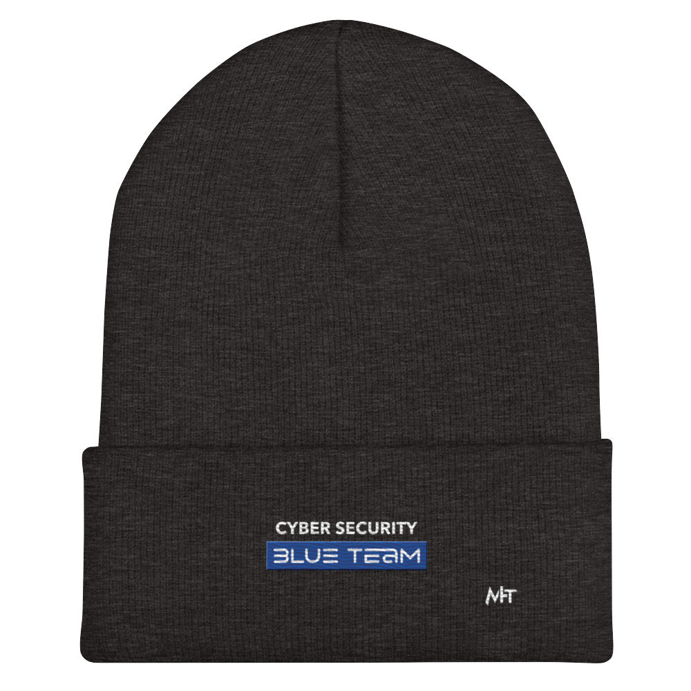 Cyber Security Blue Team V8 - Cuffed Beanie by DarkByteGear
