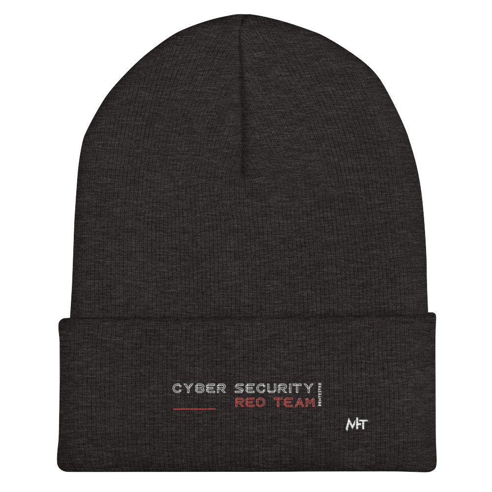 Cyber Security Red Team V2 - Cuffed Beanie by DarkByteGear
