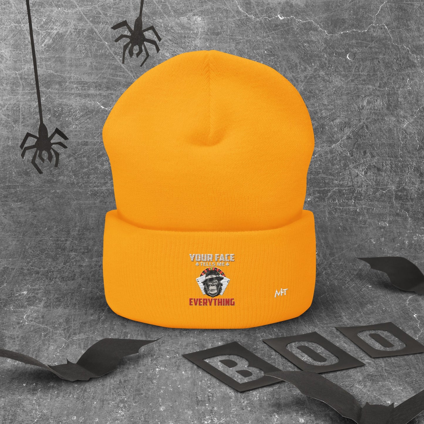 Your Face Tells me Everything - Cuffed Beanie by DarkByteGear