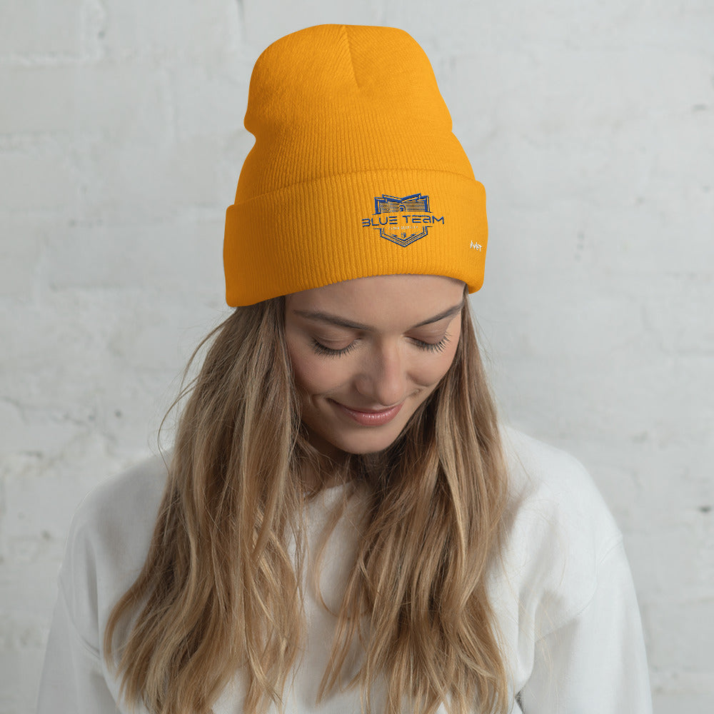 Cyber Security Blue Team V15 - Cuffed Beanie by DarkByteGear