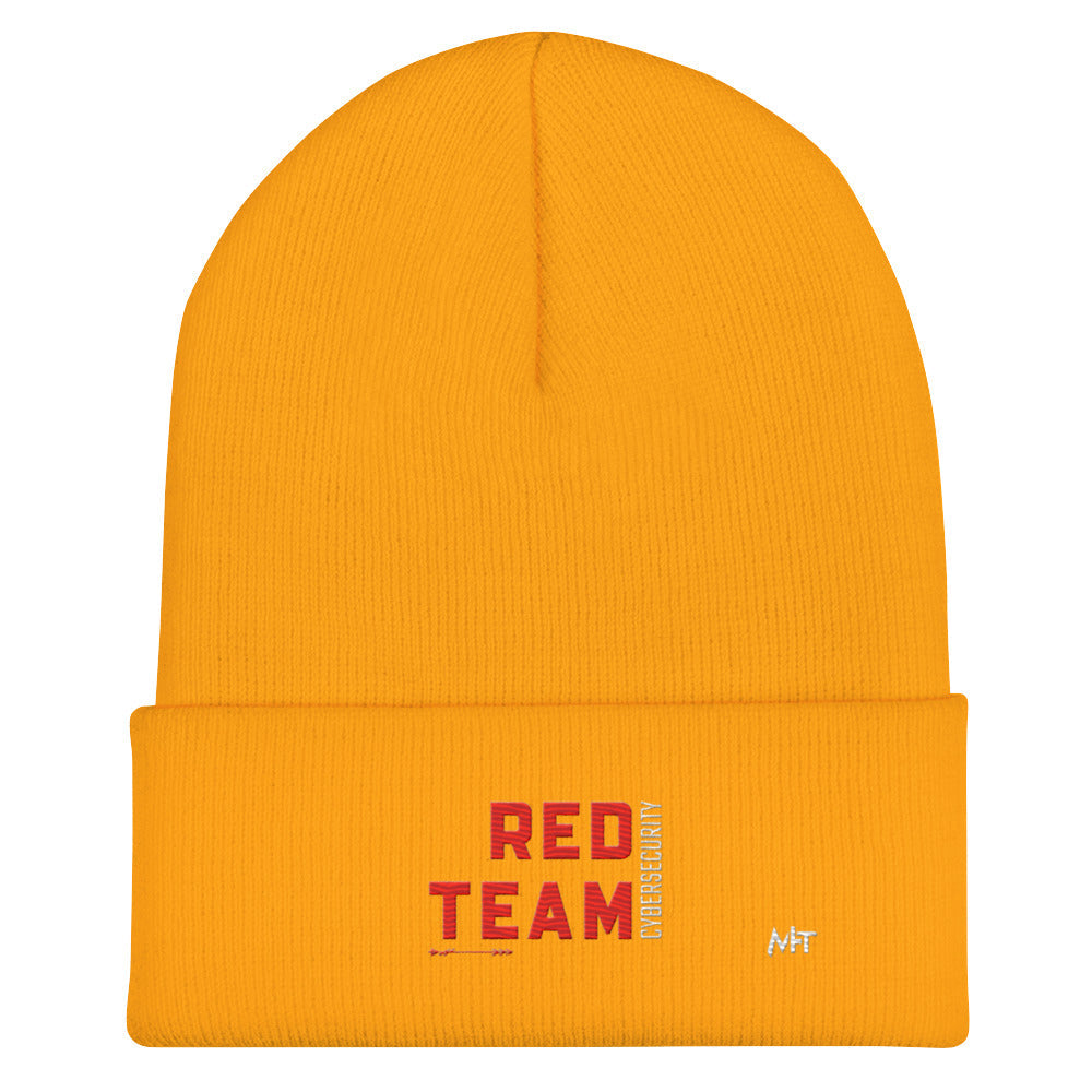 Cyber Security Red Team V8 - Cuffed Beanie by DarkByteGear