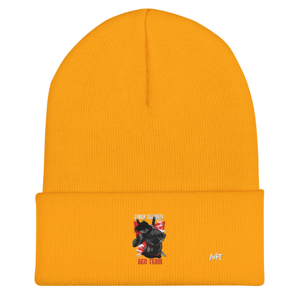 Cyber Security Red Team V3 - Cuffed Beanie by DarkByteGear