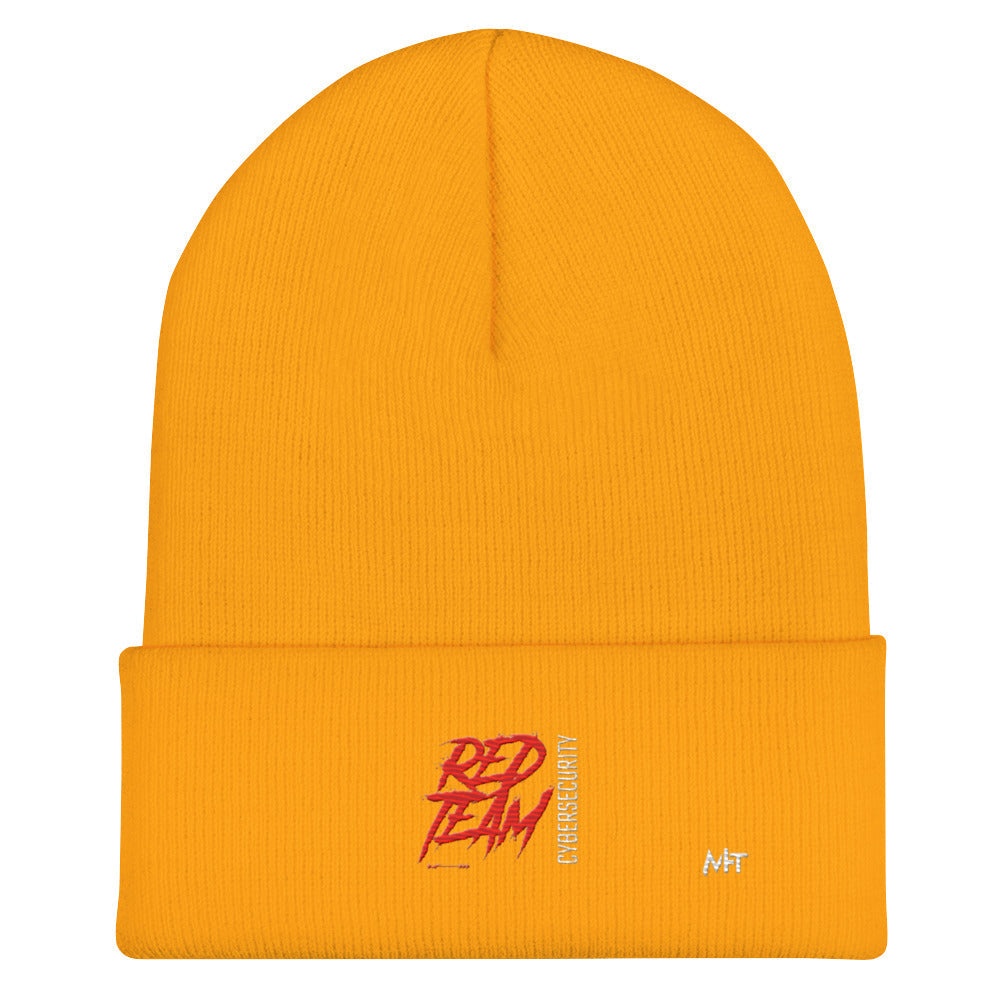 Cyber Security Red Team V6 - Cuffed Beanie by DarkByteGear