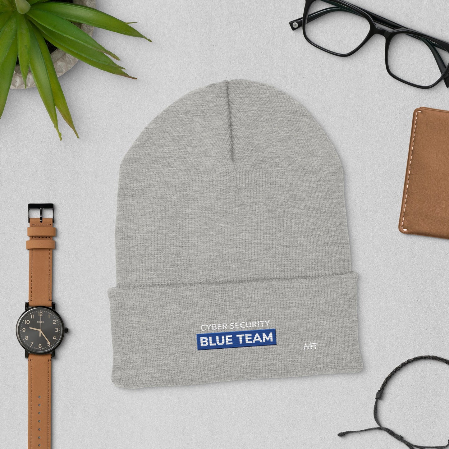 Cyber Security Blue Team V11 - Cuffed Beanie by DarkByteGear