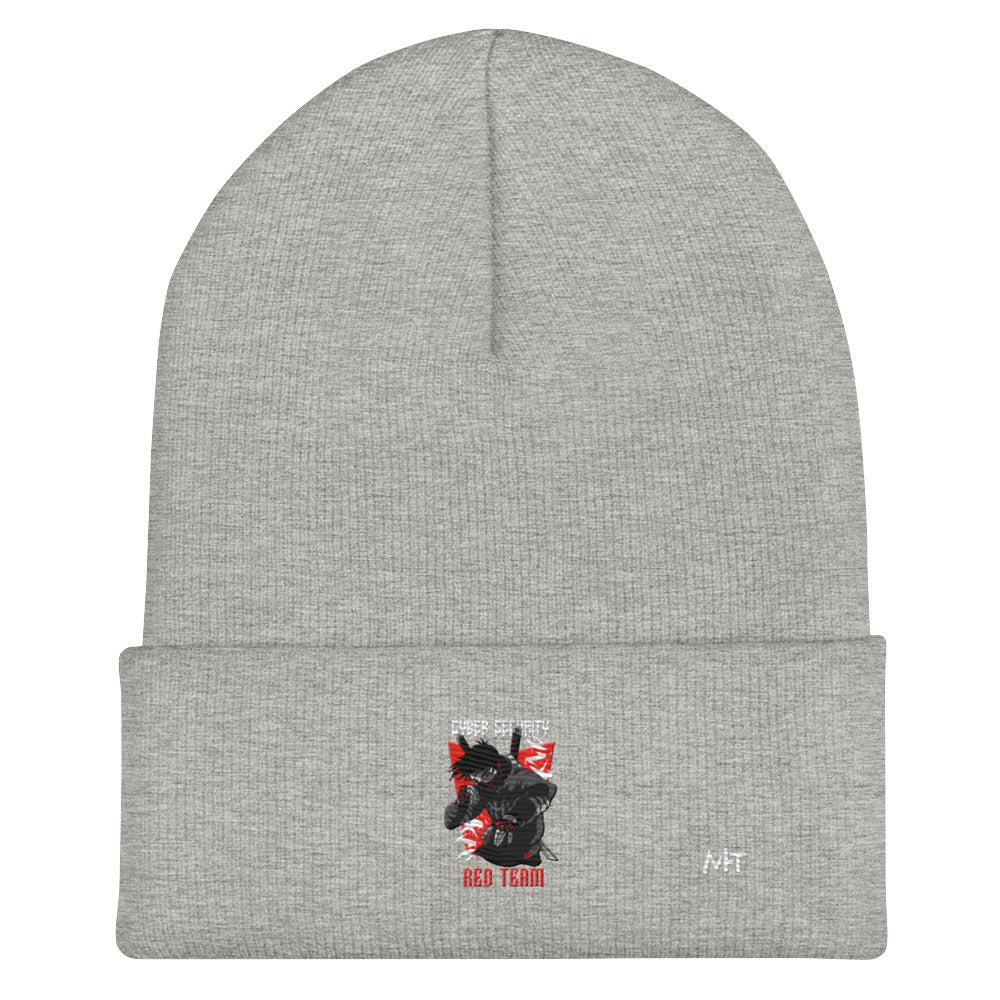 Cyber Security Red Team V3 - Cuffed Beanie by DarkByteGear