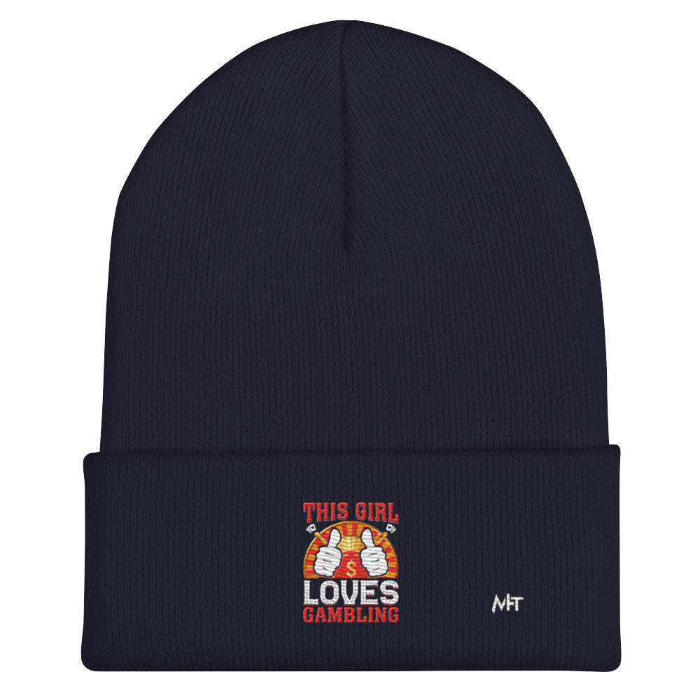 This Girl Loves Gambling - Cuffed Beanie by DarkByteGear