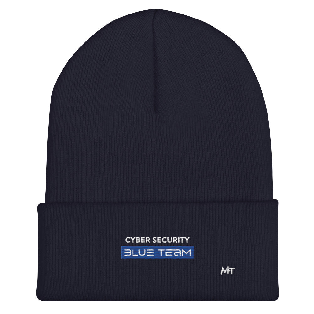 Cyber Security Blue Team V8 - Cuffed Beanie by DarkByteGear