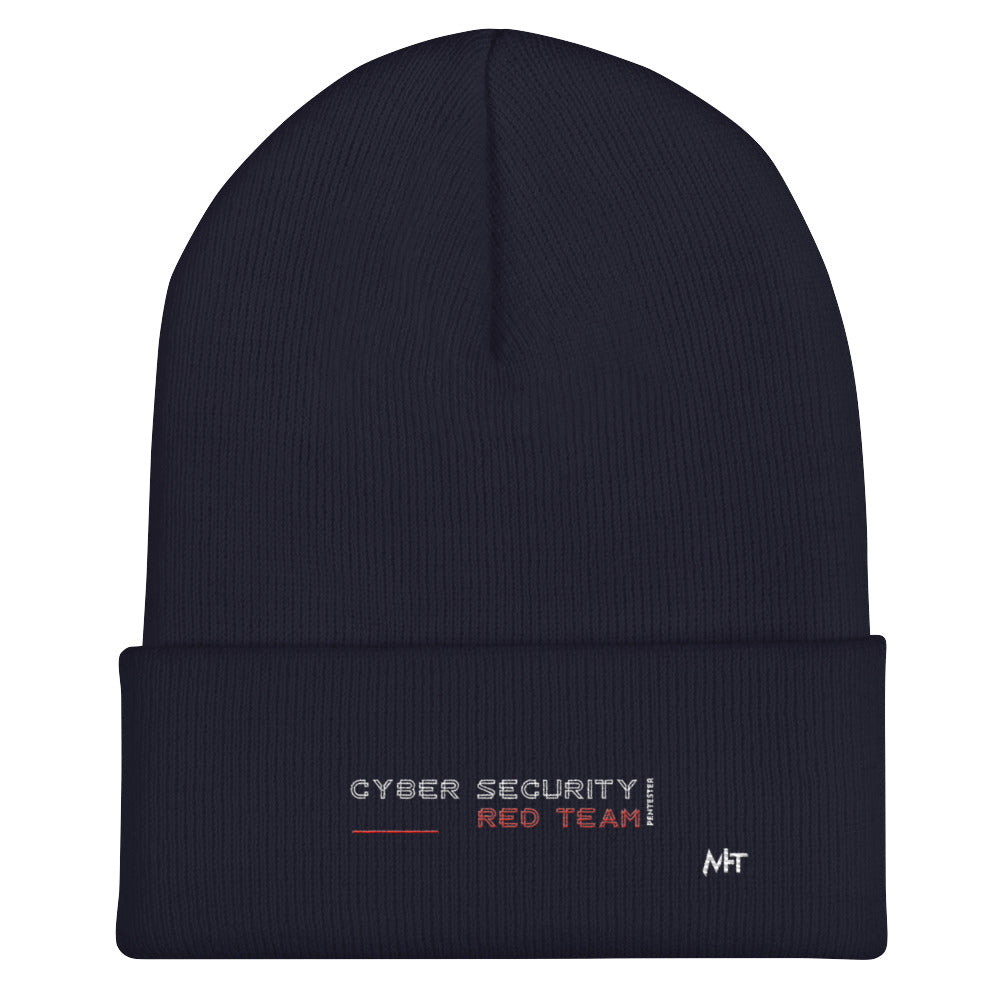 Cyber Security Red Team V2 - Cuffed Beanie by DarkByteGear