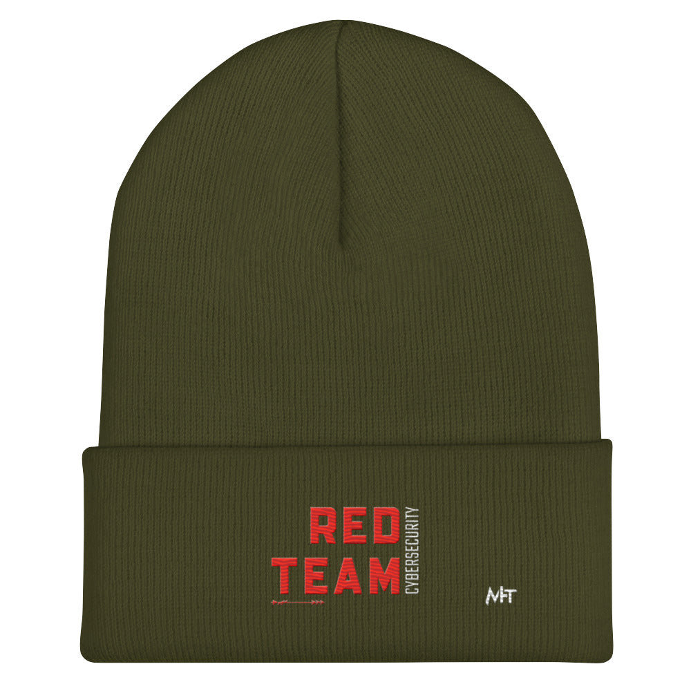Cyber Security Red Team V8 - Cuffed Beanie by DarkByteGear