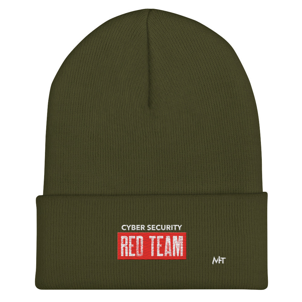 Cyber Security Red Team V1 - Cuffed Beanie by DarkByteGear