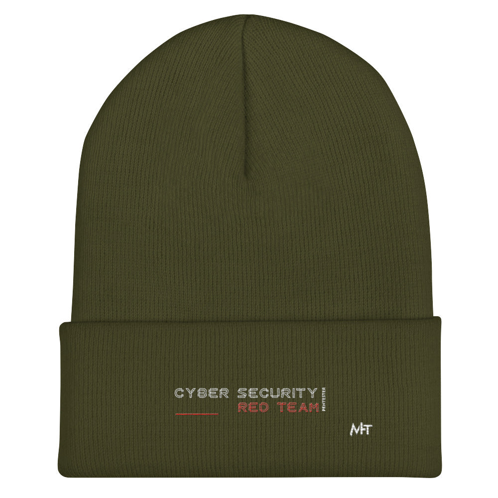 Cyber Security Red Team V2 - Cuffed Beanie by DarkByteGear