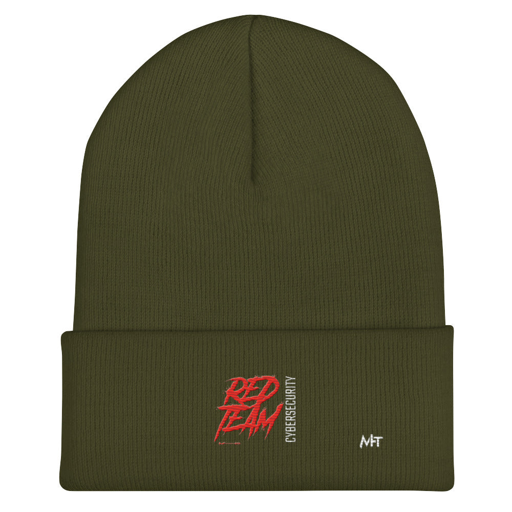 Cyber Security Red Team V6 - Cuffed Beanie by DarkByteGear