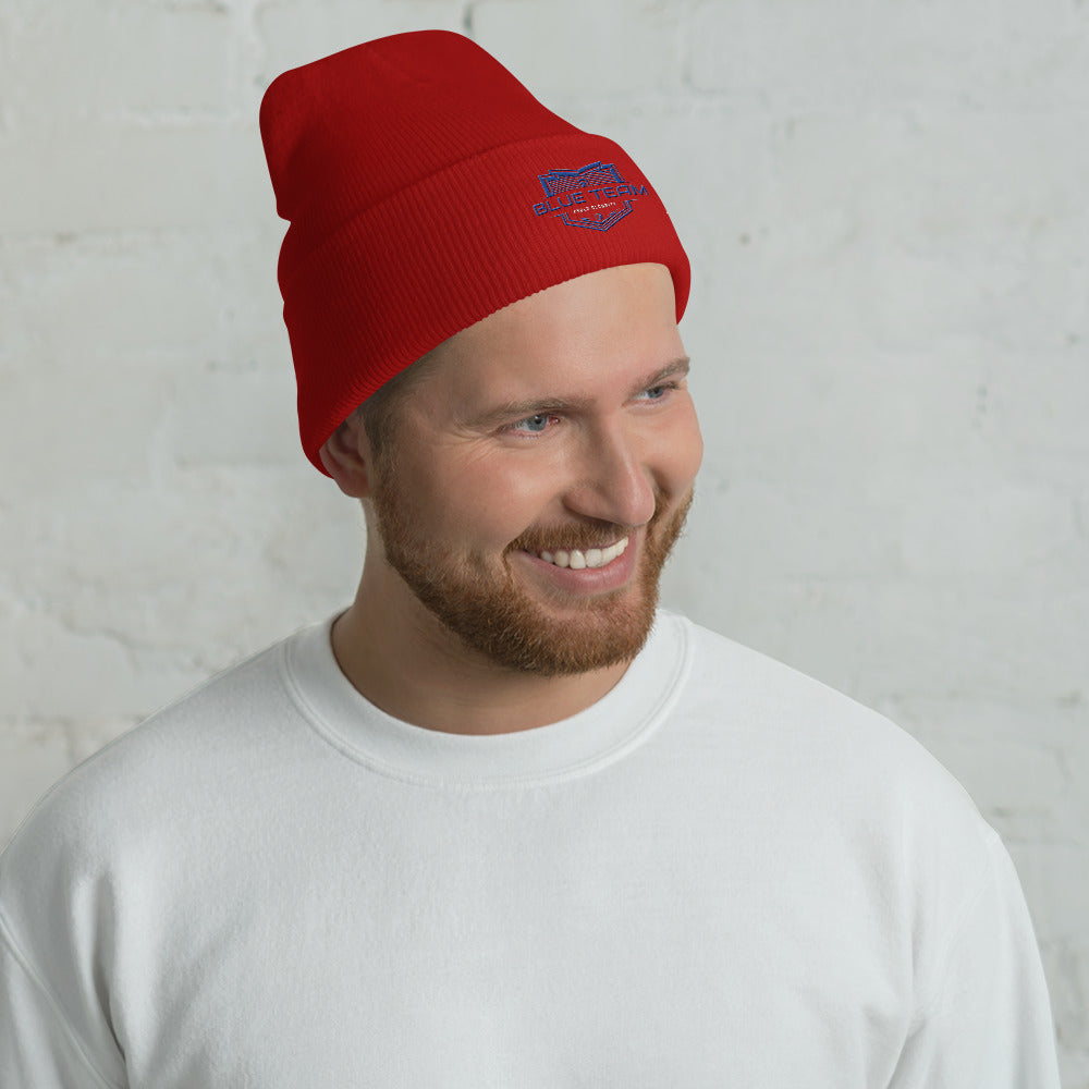 Cyber Security Blue Team V17 - Cuffed Beanie by DarkByteGear