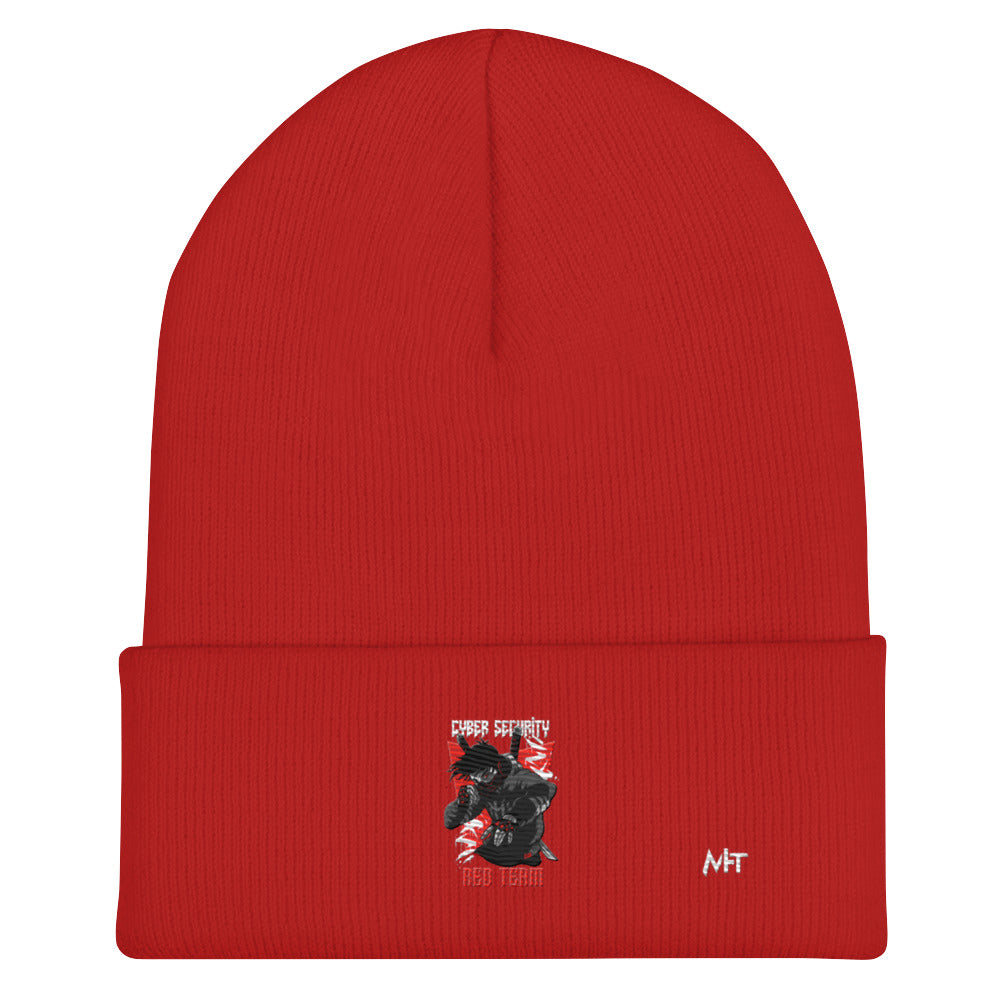 Cyber Security Red Team V3 - Cuffed Beanie by DarkByteGear