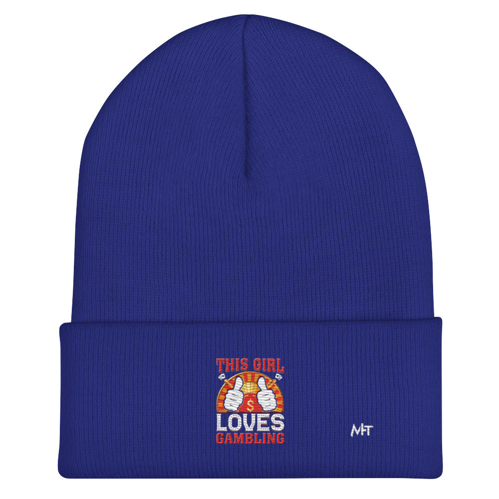This Girl Loves Gambling - Cuffed Beanie by DarkByteGear