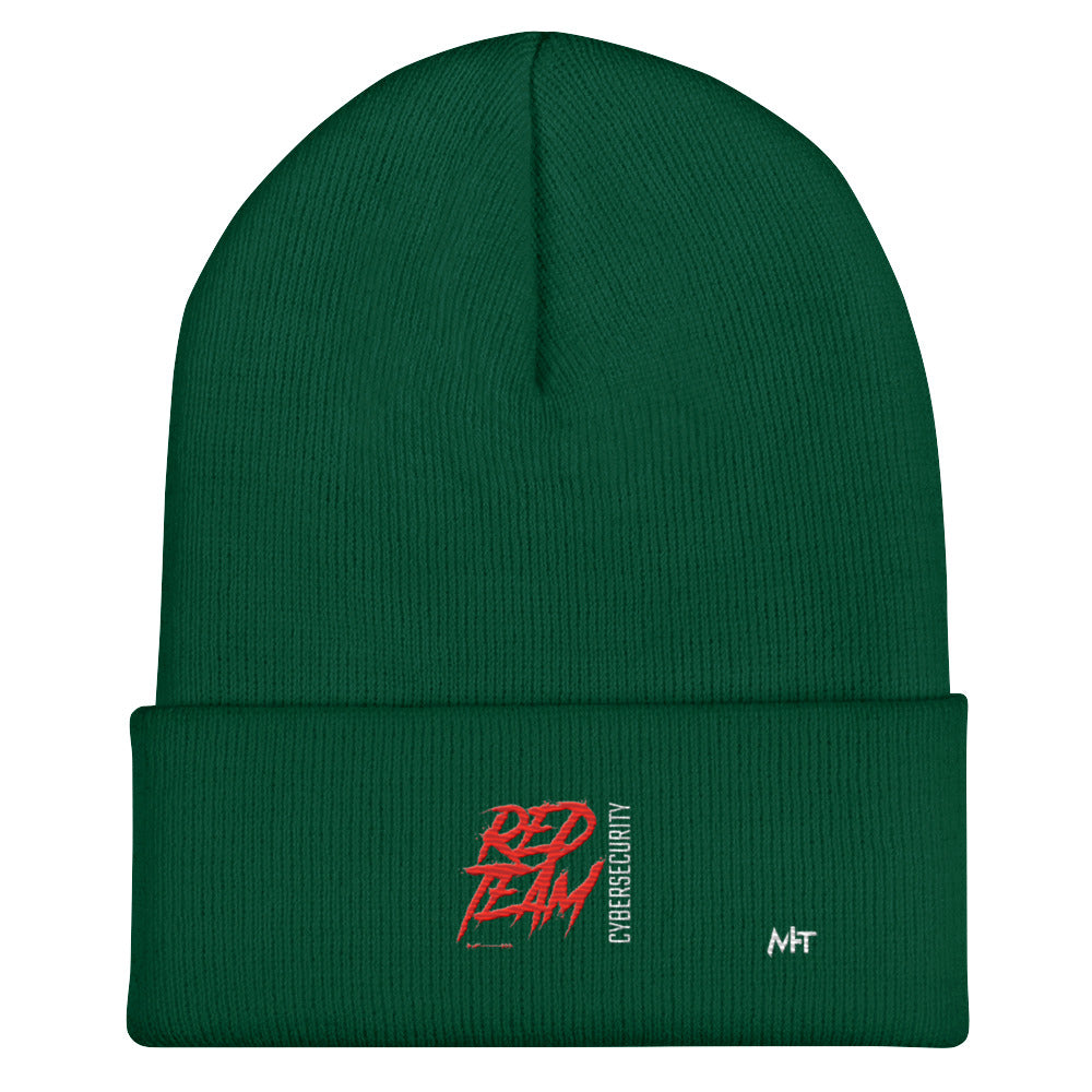 Cyber Security Red Team V6 - Cuffed Beanie by DarkByteGear