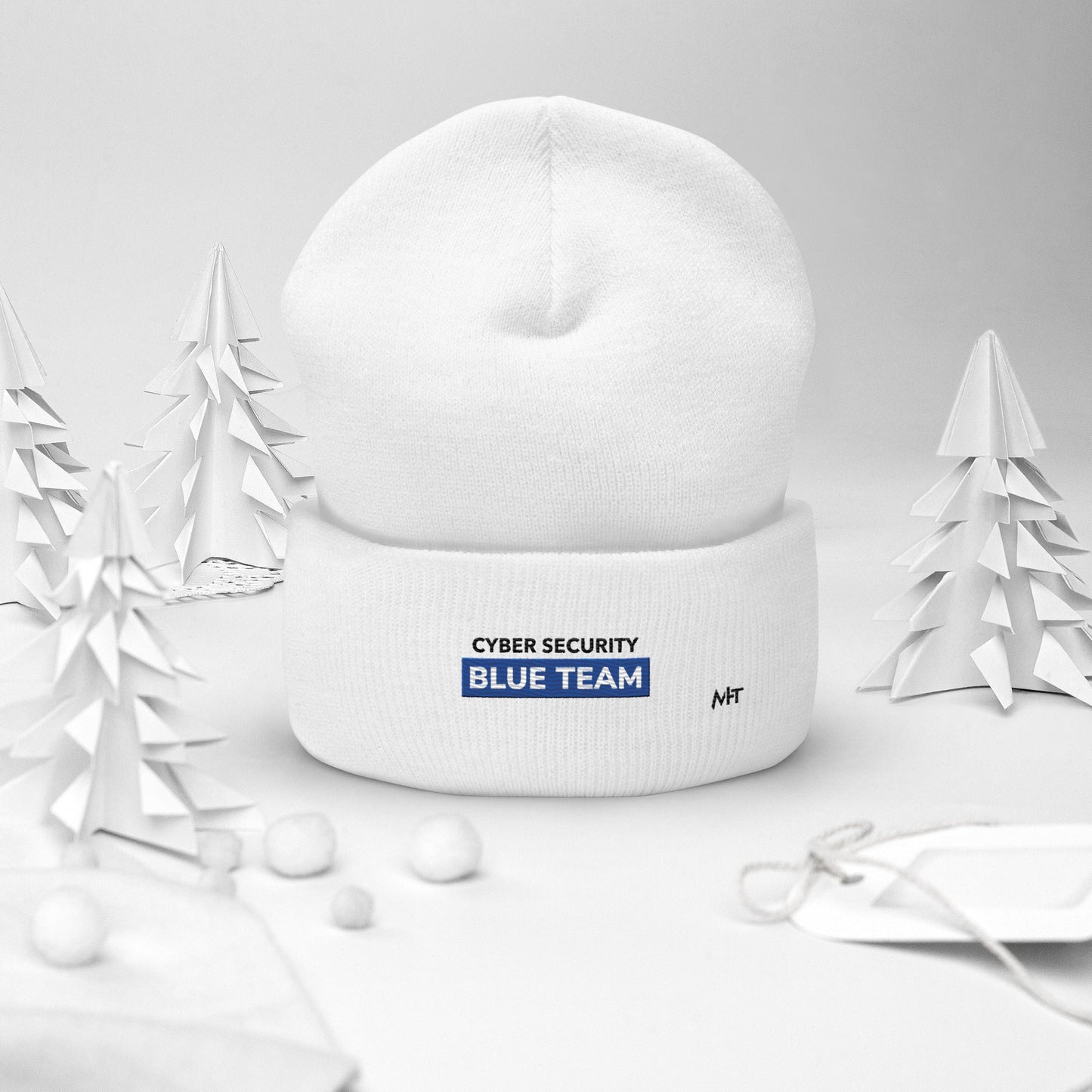Cyber Security Blue Team V11 - Cuffed Beanie by DarkByteGear