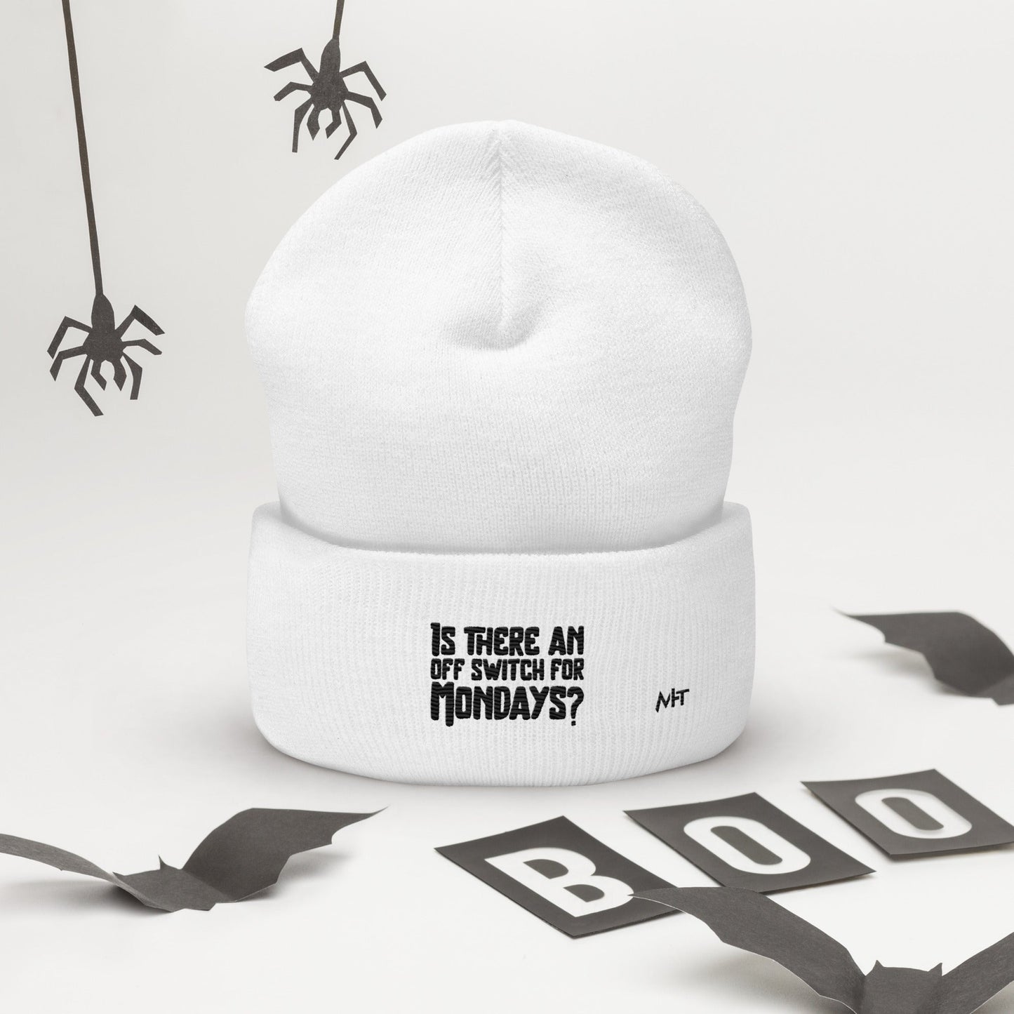 Is there an OFF switch for Mondays? - Cuffed Beanie by DarkByteGear