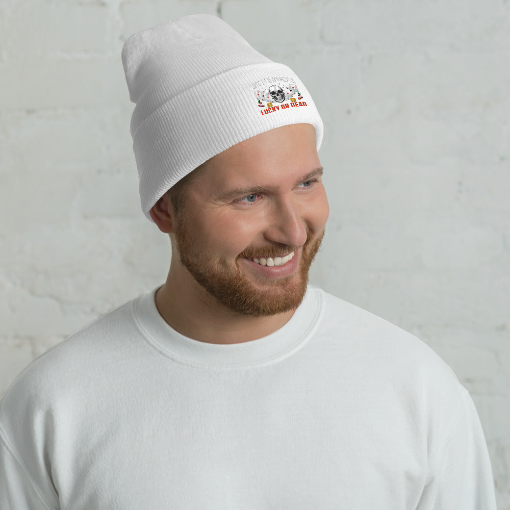 Life is a Gamble; Lucky or Dead - Cuffed Beanie by DarkByteGear
