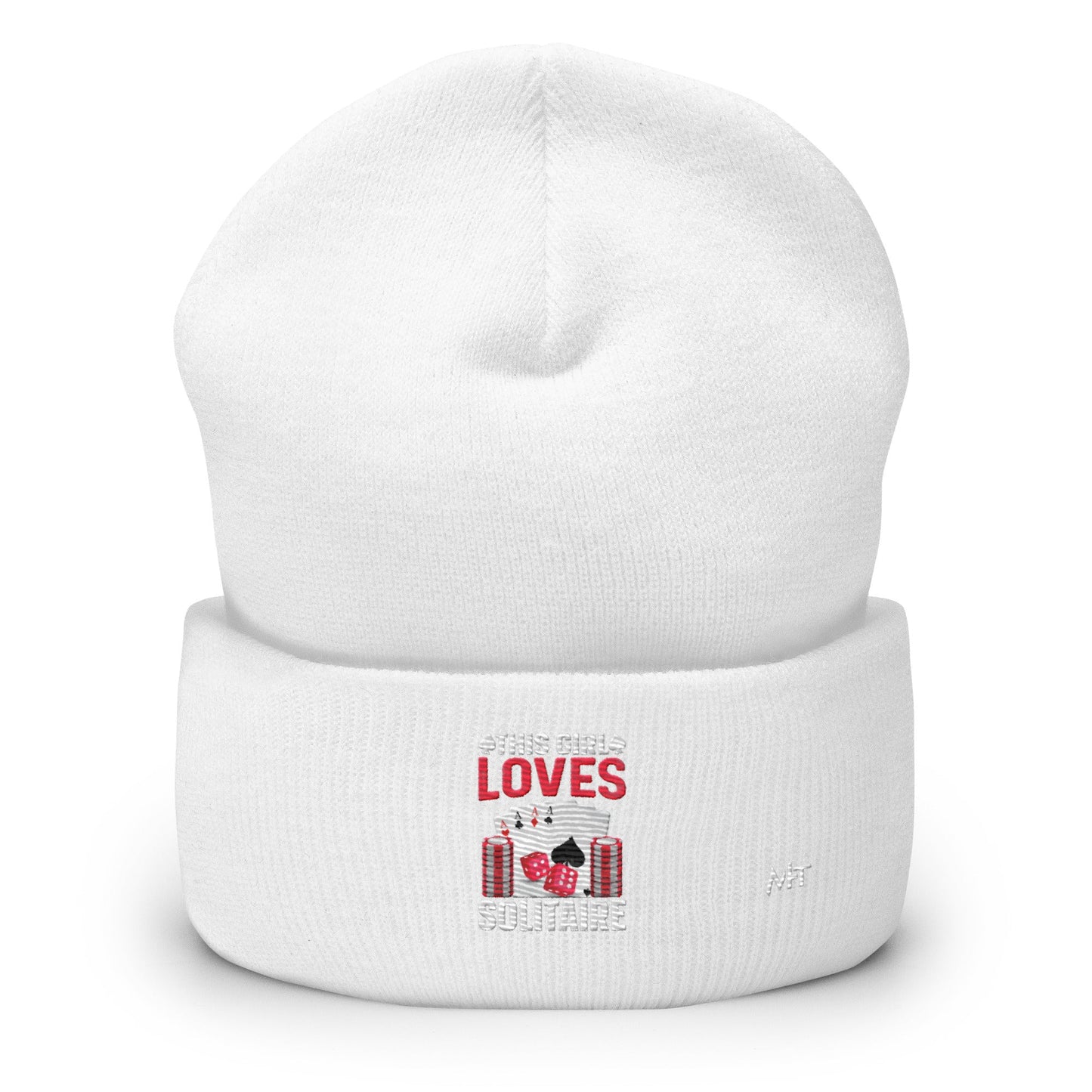 This Girl Loves Solitaire - Cuffed Beanie by DarkByteGear