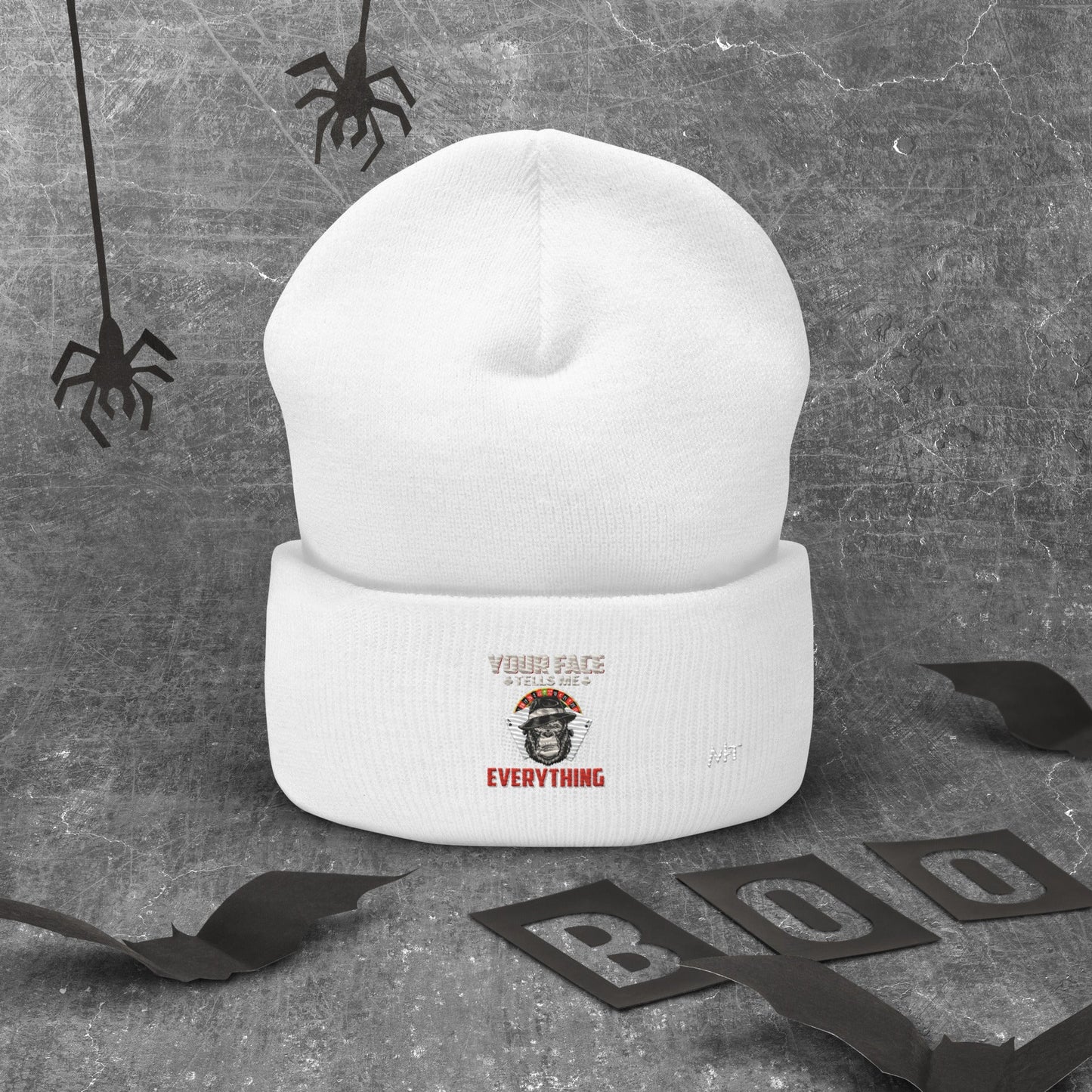 Your Face Tells me Everything - Cuffed Beanie by DarkByteGear