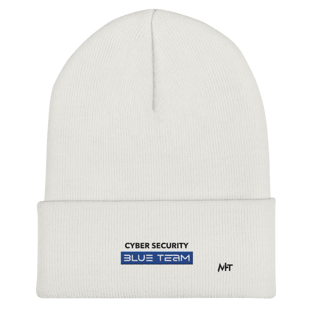 Cyber Security Blue Team V8 - Cuffed Beanie by DarkByteGear