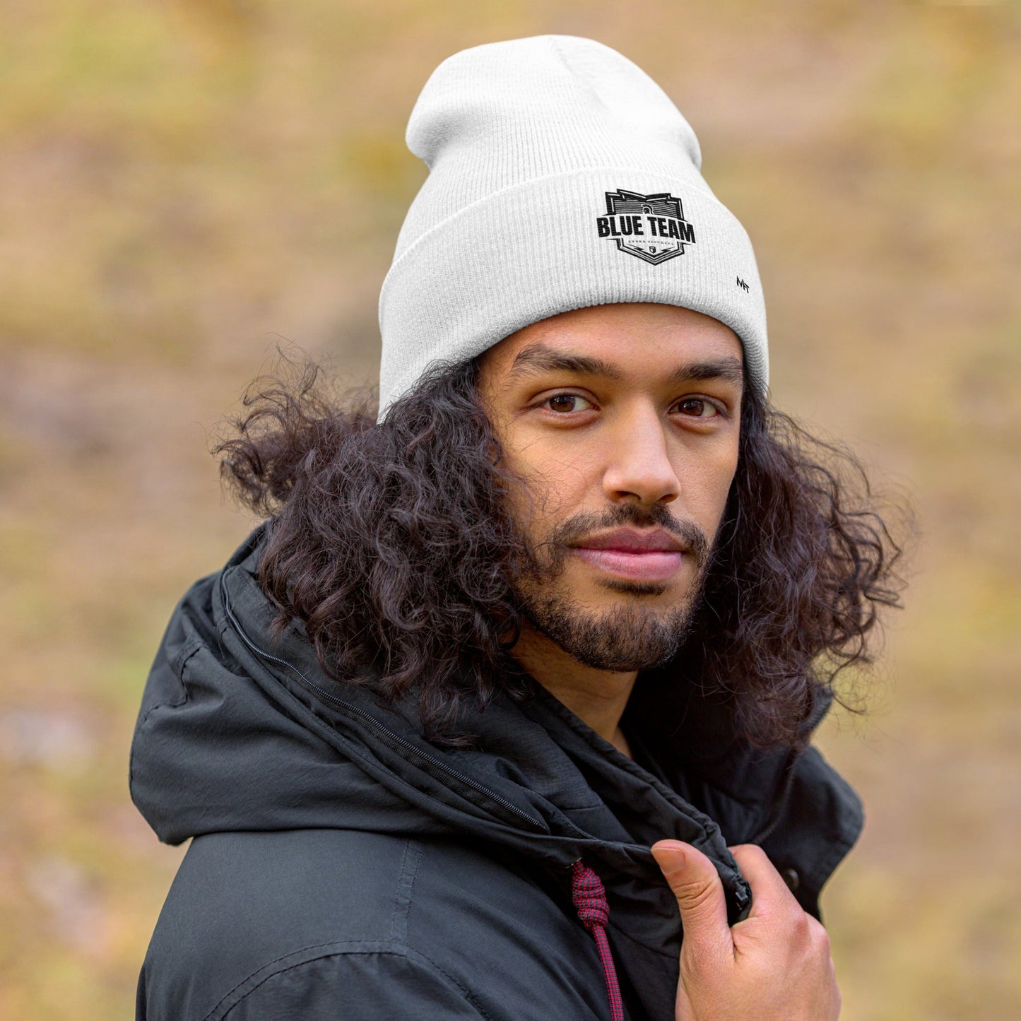 Cyber Security Blue Team V1 - Cuffed Beanie by DarkByteGear