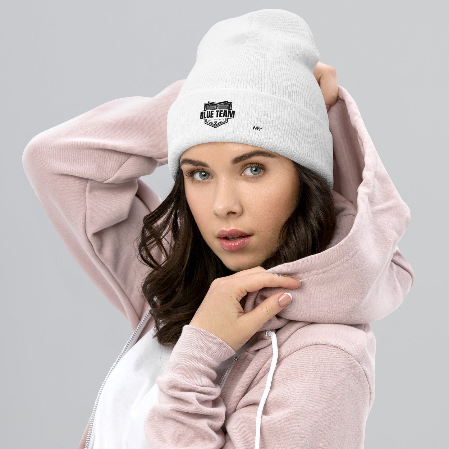 Cyber Security Blue Team V1 - Cuffed Beanie by DarkByteGear
