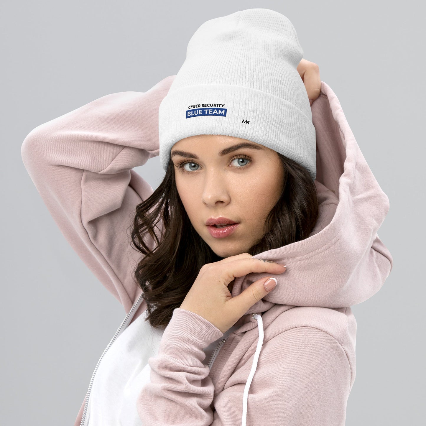 Cyber Security Blue Team V11 - Cuffed Beanie by DarkByteGear