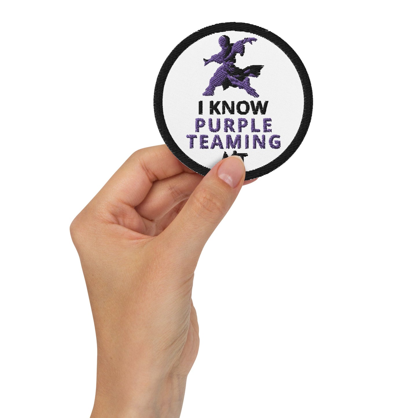 I Know Purple Teaming - Embroidered patches by DarkByteGear