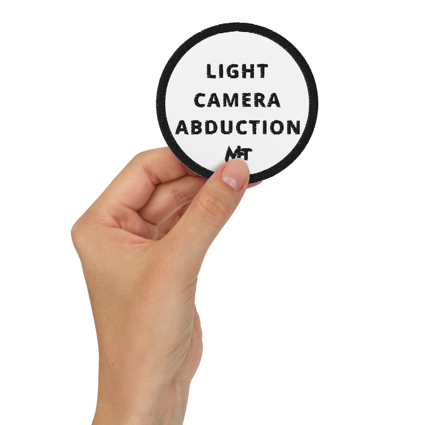 Light, Camera and Abduction - Embroidered patches by DarkByteGear