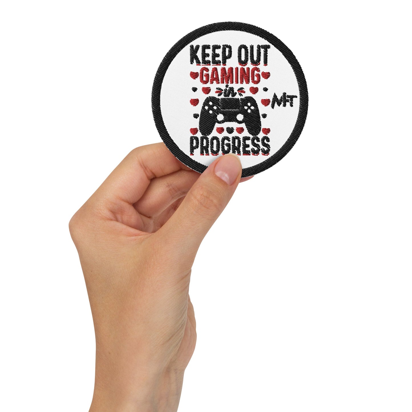 Keep out Gaming in Progress - Embroidered patches by DarkByteGear