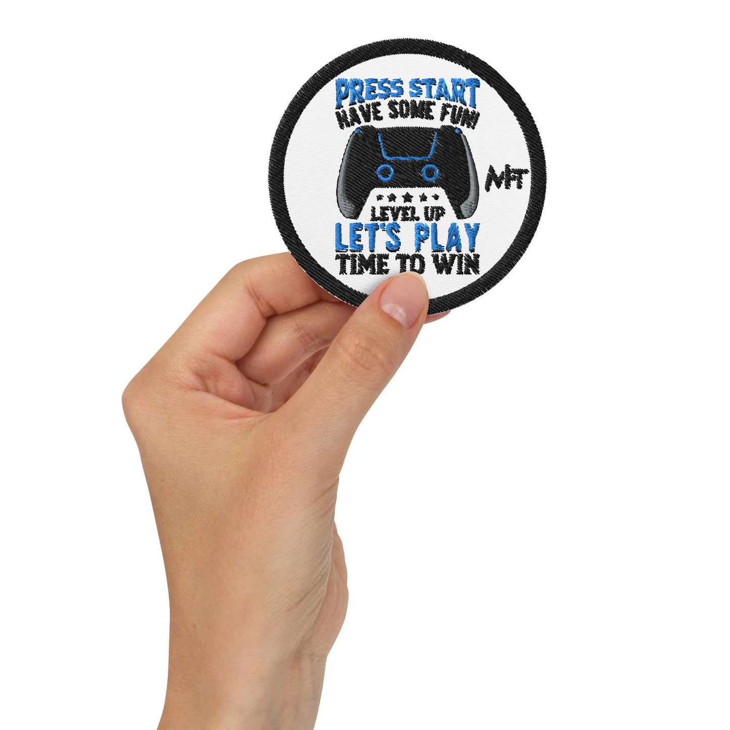 Press Start and Have some Fun - Embroidered patches by DarkByteGear