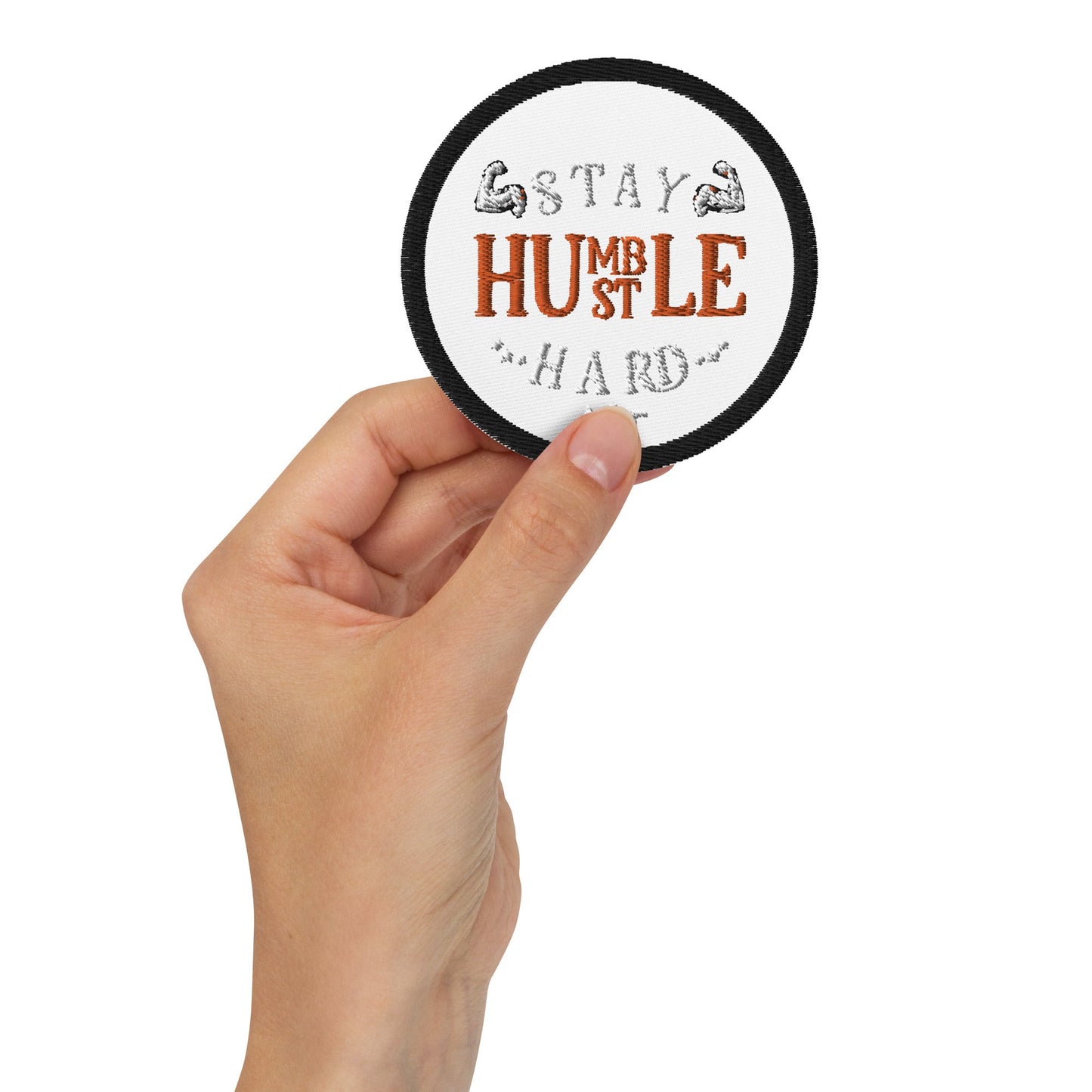 Stay Humble; Hustle Hard - Embroidered patches by DarkByteGear