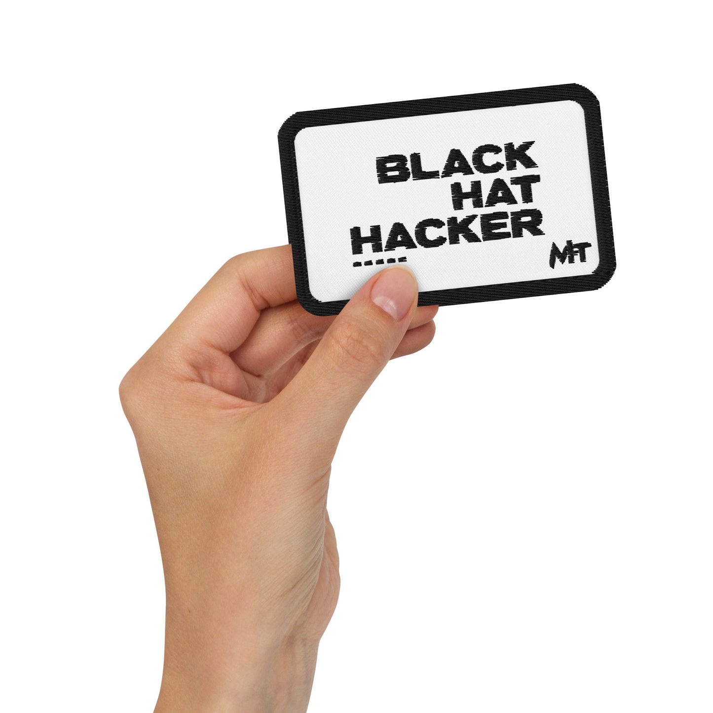 Black Hat Hacker V6 - Embroidered patches by DarkByteGear