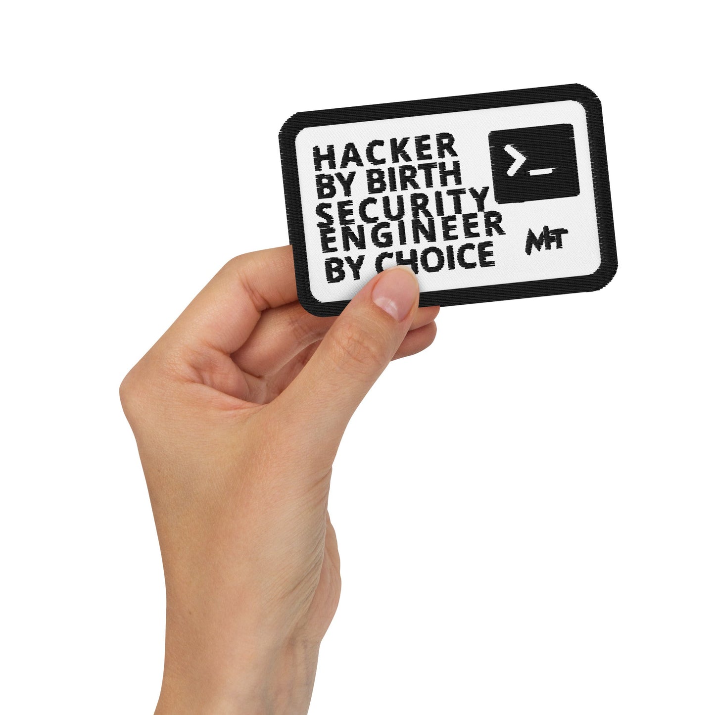 Hacker by birth Pentester by choice - Embroidered patches by DarkByteGear