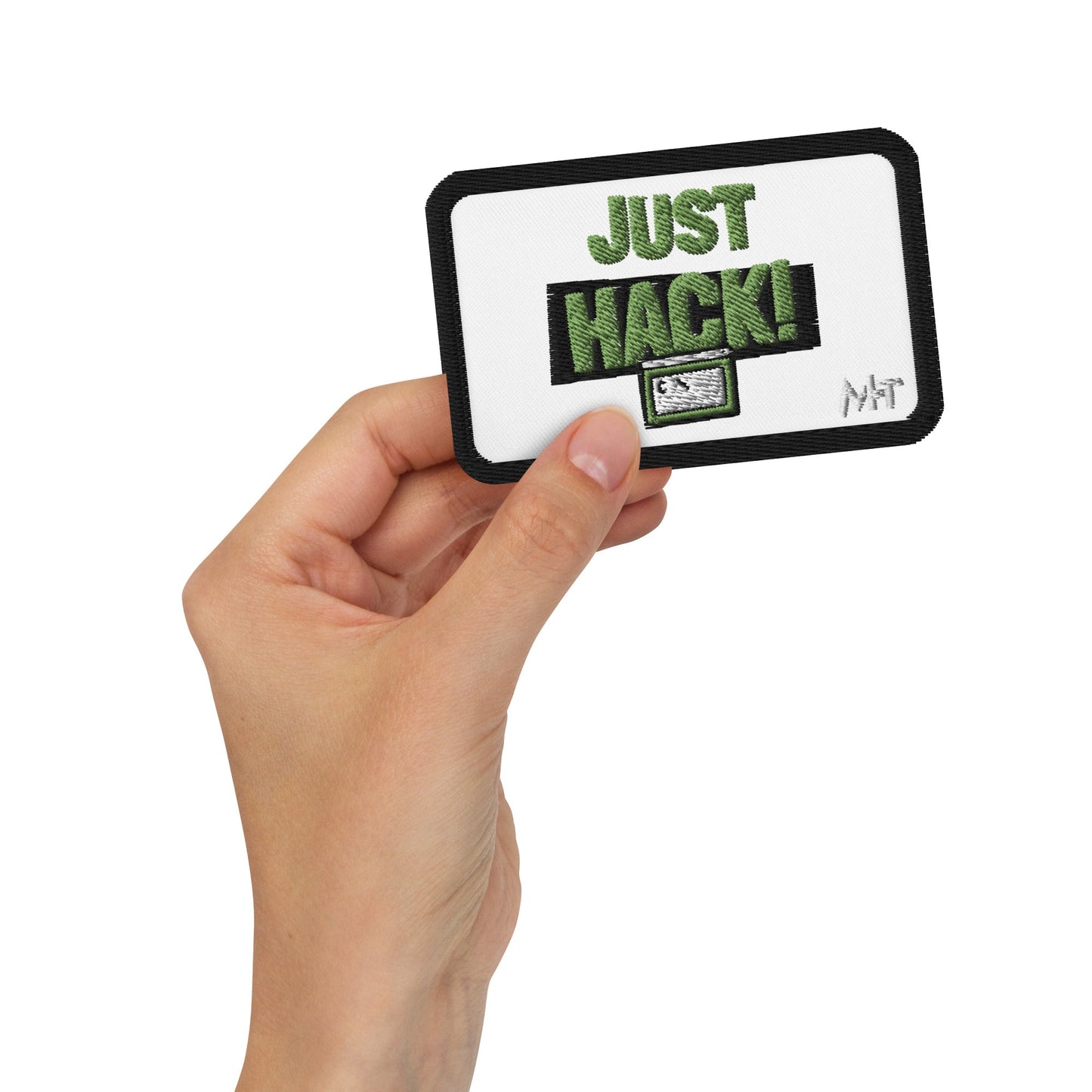 Just Hack - Embroidered patches by DarkByteGear