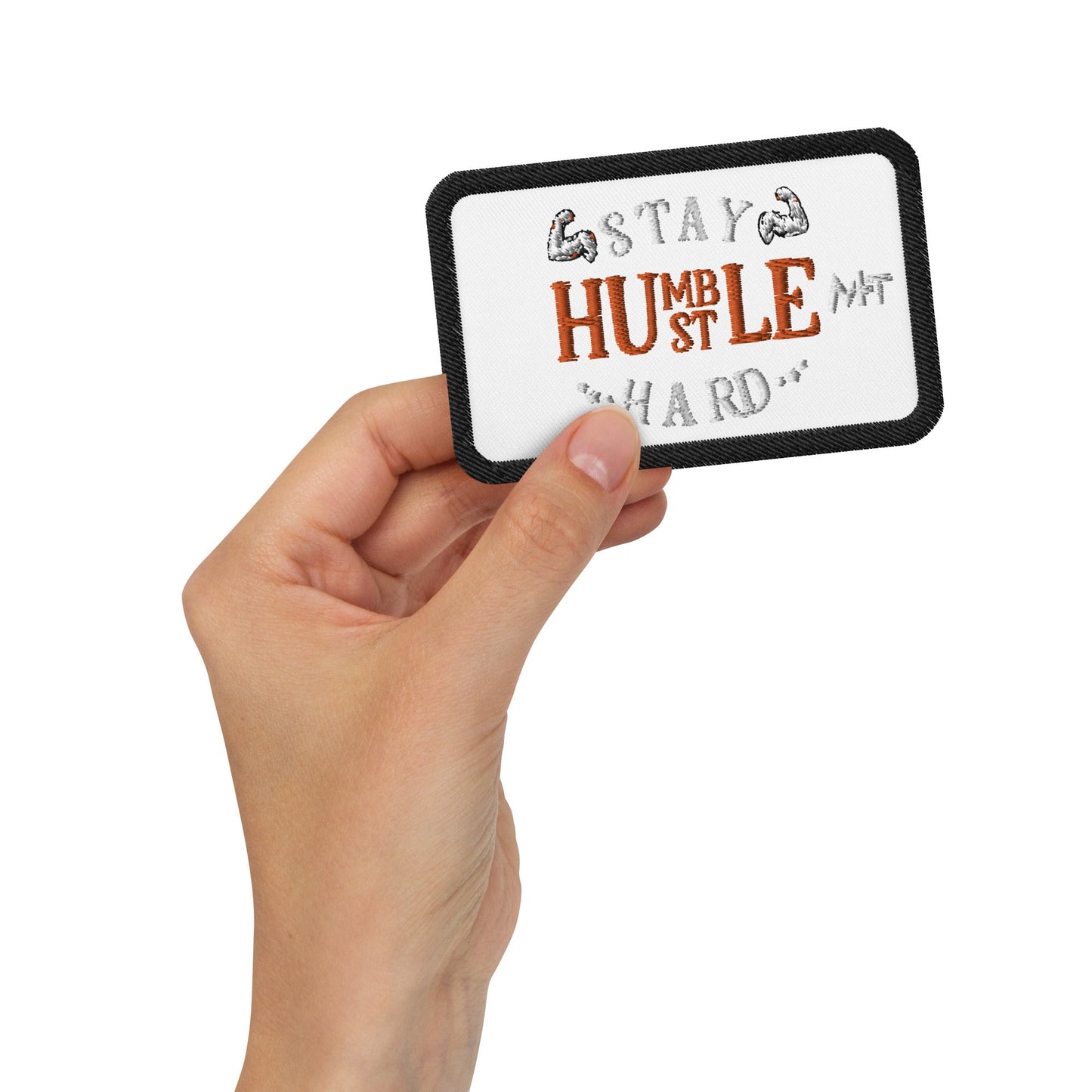 Stay Humble; Hustle Hard - Embroidered patches by DarkByteGear